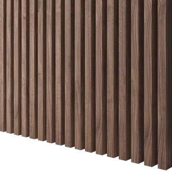 Obklad Lamele 3D VZOREK - Lamely ŠIROKÉ - OŘECH DÝHA, Broušený - bez povrch. úpravy, 30 x 40 x 200 mm