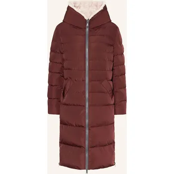 Dámský kabát Rino & Pelle Dámský Prošívaný Kabát, tmavě červená, 34