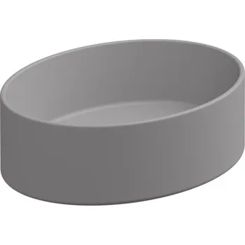 Umyvadlo na desku Like Slim 45FS keramické, fumo matná, 45x34 cm, LKLAVFSB45038