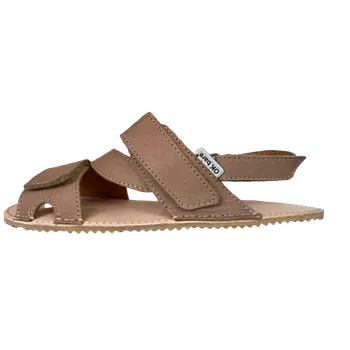 Dámské sandále OK bare Barefoot kožené sandály SIERRA světle hnědé Velikost: 42