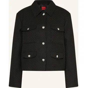 Dámské sako Hugo Dámská Tvídová Bunda Alayna, černá, 36