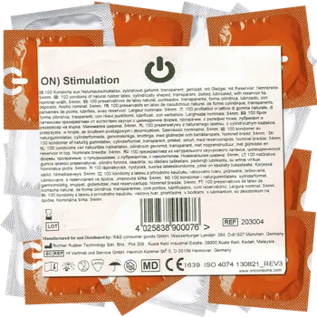Kondom On) Bulk-Pack: Stimulation, 50 dotted condoms