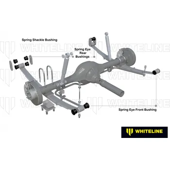 Cizojazyčná kniha Whiteline WEK009 Leaf Spring Bushing Kit