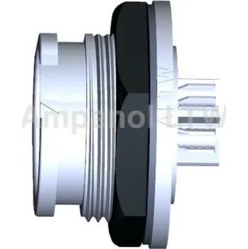 Elektrická zásuvka Amphenol Industrial Kulatý konektor, Přední montáž, počet kontaktů: 5, Zásuvka, pohlaví kontaktu: samice, IP68