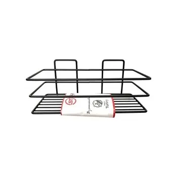 Drátěná police Polička koupel.obdelník černá 24x11x11cm