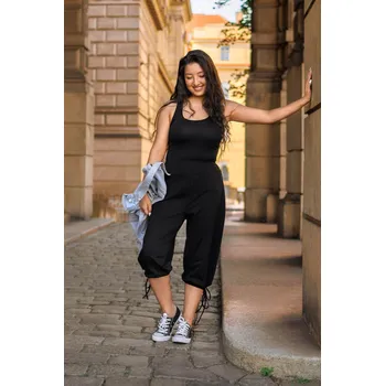 Dámské kraťasy Himalife 3/4 kraťasy Plain Kamea - černá Velikost: S/M