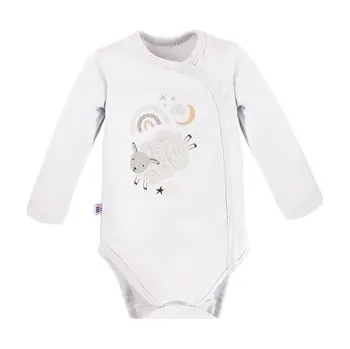 Kojenecký body EWA 728234 MELLOW Body DŁ rozpinany biały 50
