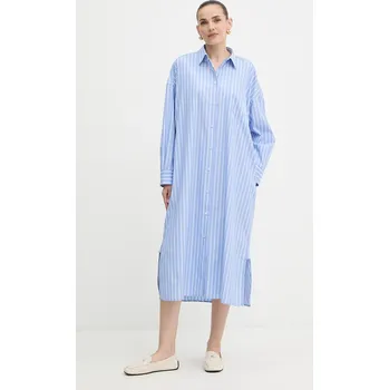 Dámské šaty Bavlněné šaty Weekend Max Mara MOLINA 2525226121600 modrá 50X, vel. 36