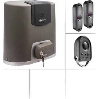 Pohon brány Somfy Elixo 500 3S io K1 - sestava pohonu a příslušenství, pro posuvnou bránu do 500 kg