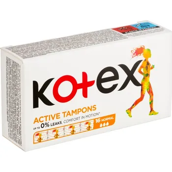 Menstruační tampony Kotex tampony (16ks/kra) Active normal