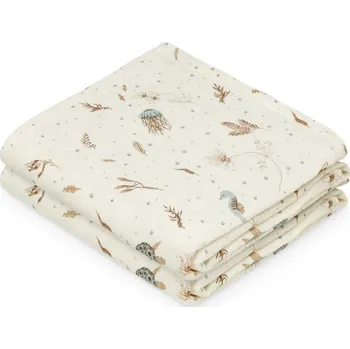 Přebalování CAM CAM COPENHAGEN Mušelínové plenky 2 ks GOTS Sea Garden