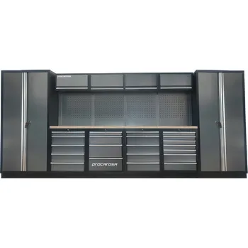 Sestava dílenského nábytku Procarosa PROFESSIONAL XXL-8 Pracovní deska: dřevěná