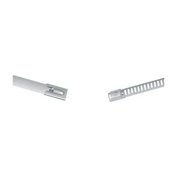 Stahovací páska Stahovací páska nerez. s kuličkovým zámkem, 227kg, pr. svazek 78mm, 12,0x360x0,3mm, 100ks v bal