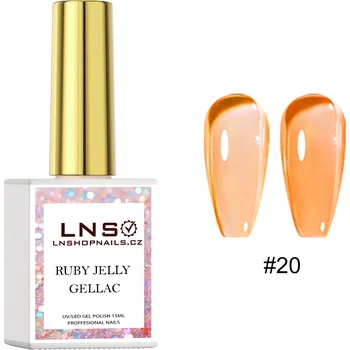 Přípravek na nehty 20. GELLAC LNS – RUBY JELLY | 15ML
