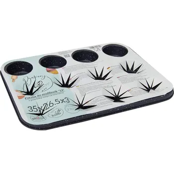 Forma na pečení Forma na muffiny 12ks nepřilnavá, mramor MEYERHOFF