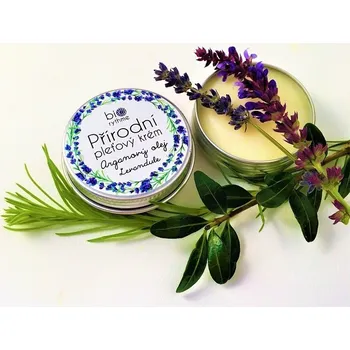 Pleťový krém BIORYTHME Relaxační krém pro smíšenou pleť - Arganový olej, levandule 30 ml