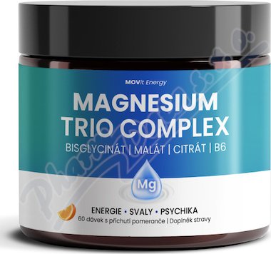 MOVit MagnesiumTrioComplex drink pomeranč 360g