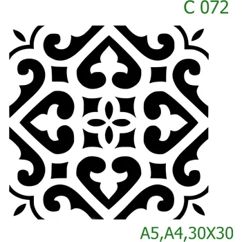 Šablona C 072 - 30 x 30 cm , Nelepící folie