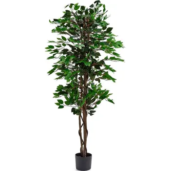 umělá květina AJ Produkty Umělá rostlina EVERGREEN, fíkus benjamin, umělý, 1600 mm