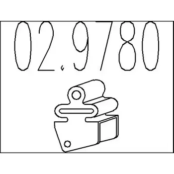 Tlumič výfuku MTS Zarážka tlumiče výfuku MTS 02.9780