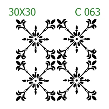 Šablona C 063 - 30 x 30 cm , Nelepící folie