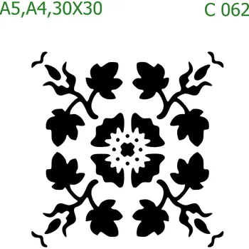 Šablona C 062 - 30 x 30 cm , Nelepící folie