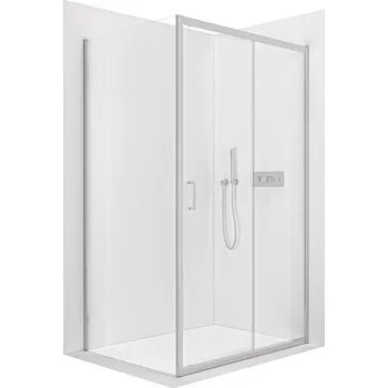 CERANO - Sprchový kout Orlano L/P - 5 mm - chrom, transparentní sklo - 80x80x195 cm - posuvný