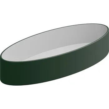 Umyvadlo na desku Like Slim 80FS keramické, dvoubarevné, 80x34 cm, LKLAVFSB80BI000036