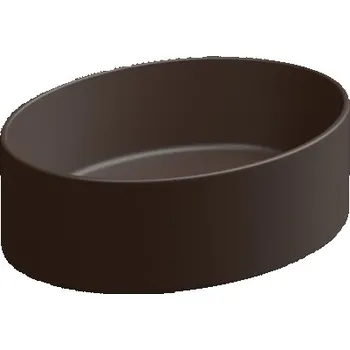 Umyvadlo Umyvadlo na desku Like Slim 45FS keramické, cacao matná, 45x34 cm, LKLAVFSB45035