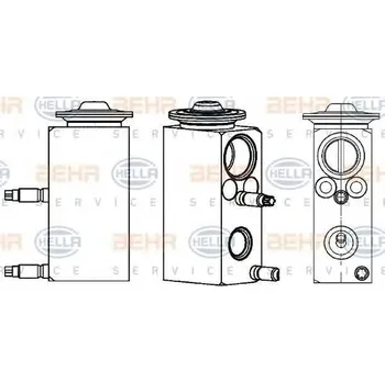 Systém vstřikování BEHR HELLA SERVICE Vstřikovací tryska expanzního ventilu BHS 8UW 351 234-581