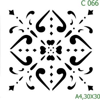 Šablona C 066 - 30 x 30 cm , Lepící fólie