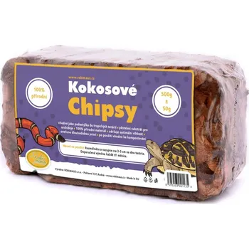Podestýlka pro terarijní zvíře Kokosové chipsy briketa 20 x 10 x 6 cm