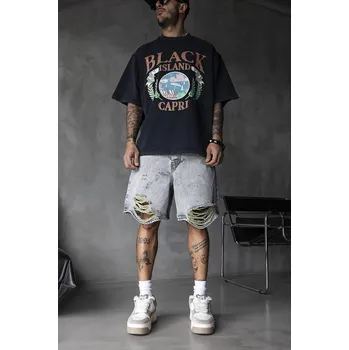 Pánské kraťasy Black Island Šedé kraťasy Toxic Slash Velikost: 30