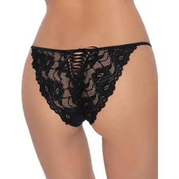 Dámské spodní prádlo Dámské celokrajkové kalhotky Roza Sarina černá S