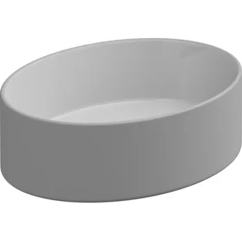 Umyvadlo Umyvadlo na desku Like Slim 45FS keramické, dvoubarevné, 45x34 cm, LKLAVFSB45BI000033