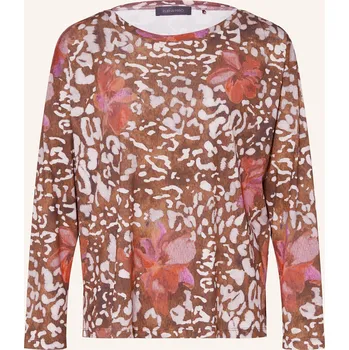 Dámské tričko Elena Miro Dámské Tričko S Dlouhým Rukávem, hnědá / červená /...