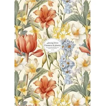 Sešit Sešit Flowers and plants, mix motivů, A4, linkovaný, 80 listů, SHKOLYARYK A4-080-5230L SHKOLYARYK