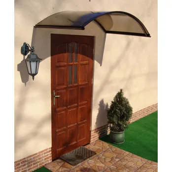 Stavebniny stříška nad dveře LANITPLAST ARCUS 160/90 hnědá