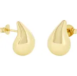 Lillian Vassago Zlaté peckové náušnice ve tvaru kapky LLV31-GER067