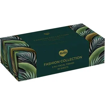 Papírový kapesník Kosmetické ubrousky "Fashion Collection", 3-vrstvé, 90 ks, RUTA C1012