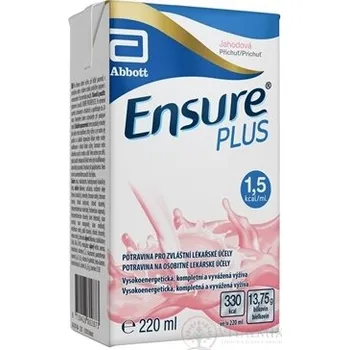 Speciální výživa Ensure PLUS jahodová příchuť 24x220 ml