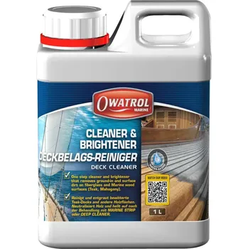Lak na dřevo OWATROL DECK CLEANER - čistič a rozjasňovač zašedlého dřeva, balení 1 l