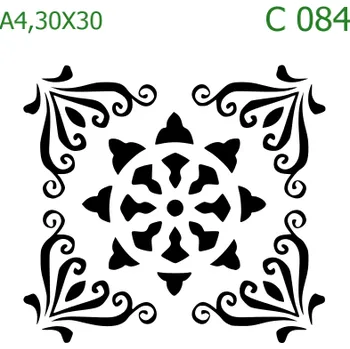 Šablona C 084 - A4 , Nelepící folie