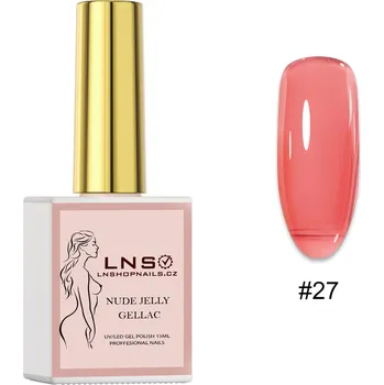 Přípravek na nehty 27.✨ NUDE JELLY GELLAC – PRŮSVITNÝCH ODSTÍNŮ ✨