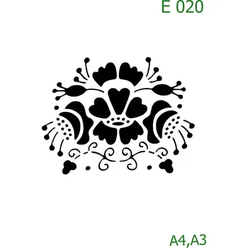 Šablona E 020 - A4 , Lepící fólie