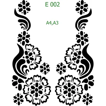 Šablona E 002 - A4 , Nelepící folie