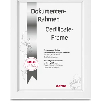 Rám na obraz Hama rámeček plastový CHILL, bílá, 21x29,7 cm (formát A4)
