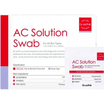 Léčba akné Dr.esthé Tamponky AC Solution na pupínky a póry
