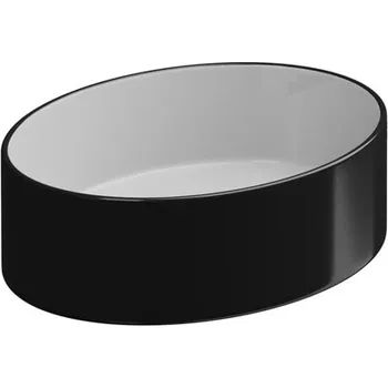 Umyvadlo Umyvadlo na desku Like Slim 45FS keramické, dvoubarevné, 45x34 cm, LKLAVFSB45BI000002