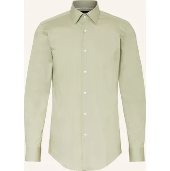 Pánská móda Boss Pánská Košile Hank Slim Fit, světle zelená, 38